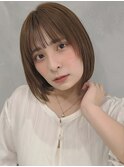 【全世代にしてほしい!】ナチュラルボブ×グレージュカラー