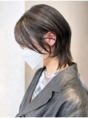 韓国風ハッシュカット_チェリーブラウンフェミニン_ba386941