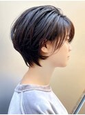 大阪/梅田/大人ショート/ 透け感のある大人美人ショート
