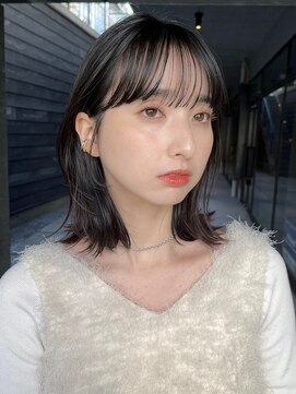 ガーデンヨコハマ(GARDEN YOKOHAMA) 切りっぱなし外ハネボブワイドバング美髪イメチェン黒髪