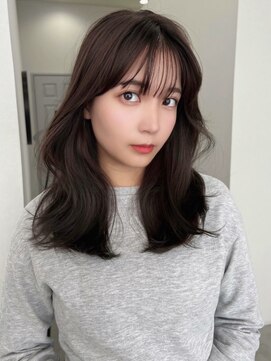 ソヨン 栄2号店(SOYON) ブリーチなしグレージュカラー/ニュアンスパーマ/レイヤーカット