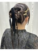 カチモリシニヨン♪ /結婚式お呼ばれヘア/参列ヘア/二次会ヘア