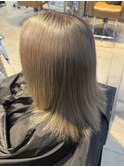 白髪ぼかしホワイトグレージュグレイヘアケアブリーチ金髪