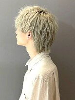 韓国マッシュスペインカールスパイーキーショートブルーブラック