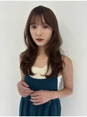 透明感ベージュカラー&くびれ巻き