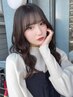 カット+透明感ルミシャスカラー(リタッチ)+選べるパーマ￥13900