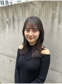 暗めカラー/レイヤーカット/マロンベージュくすみベージュ北千住