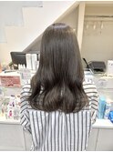 オリーブベージュ　グレージュ　ダブルカラー　髪質改善