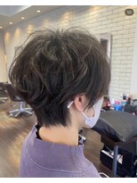 サロウィン 名古屋本山店(SALOWIN)&nbsp;(ショートボブxふわふわパーマ)HIDE