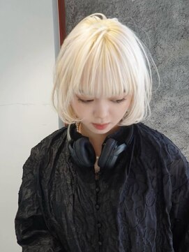 ブロック ジャポン(bloc japon) ブリーチのみ◎　ケアブリーチ　ブロンド　ボブ