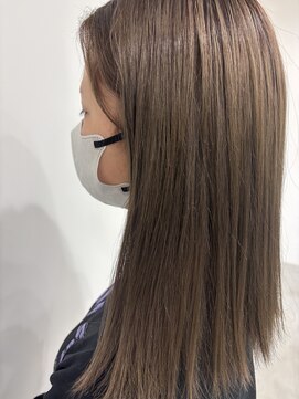 イフプロデュースドバイアミカ(iF produced by Amica) ミルクティベージュロング