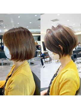 バンプ ギンザ(BUMP GINZA) 30代40代50代ショート白髪ぼかし銀座丸みくびれ井