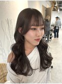 ◇ココアブラウンボルドーミディアムレイヤーウルフカット[船橋]