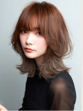 ダル 渋谷/表参道(DAL.) ハッシュカットミディアムレイヤーシャギー韓国ヘア