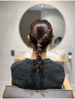 ベアーフルート 新潟店(BearFruit)&nbsp;カチモリダウンスタイル/編みおろし/金箔/カチモリ
