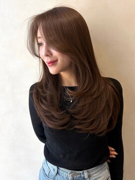 ユーフォリア 池袋東口駅前店(Euphoria) 毛流れレイヤー/かきあげ前髪/レイヤーカット/ハッシュカット