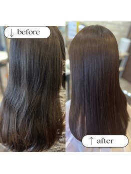 アネーロ ヘア デザイン(anhelo hair design)の写真/メテオストレートで叶える、自然なツヤと柔らかさで毎朝をラクに♪