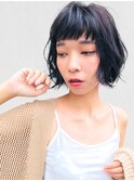 20代30代40代50代大人女性フリンジショートボブ小顔前髪レイヤー