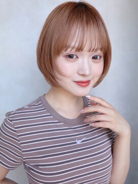 イルウィ(irwi) 【門前仲町】ハッシュカットナチュラルショート　ベージュカラー