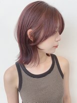 モリオフロムロンドン 原宿本店(morio from London)&nbsp;【morio原宿】ひし形外はねボブ　レッドブラウン