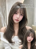 ラビス クローバー(Lovis clover)&nbsp;透明感カラー/レイヤーカット/ブリーチなしダブルカラー/熊谷