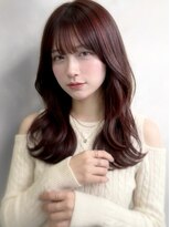 エル セルカ 高田馬場(el CERCA)&nbsp;レッドブラウン×くびれレイヤースタイル