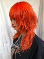 ミミック (mimic)&nbsp;伸ばしかけウルフマッシュ原色オレンジ