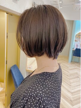 ロンドプランタン 恵比寿(Lond Printemps) 【Lond佐野】厚めバング小顔色気ショートボブローライトアッシュ