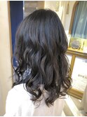 大人可愛いゆるふわミディアム☆シアーグレージュ　西田大樹