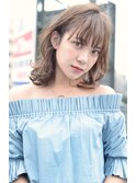 Liberte銀座 大人可愛いくびれミディアム×アッシュベージュ