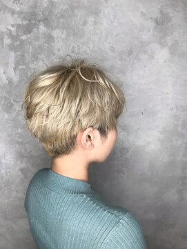 ヘア ラボ ニコ 藤沢店(hair Labo nico...) ベリーショート　ホワイトベージュ