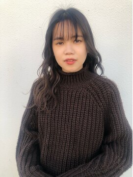 クーエフー(coo et fuu) ココアブラウンカラー×シースルーバング 近藤