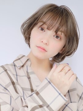 ガリカ(Gallica kinshicho) 『 ベージュ ×  透け感 』ふんわりボブ シースルーバング☆