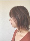 ミニボブ カール ラフ ビジネスカジュアル
