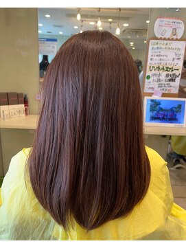 エメールヘア(aimere hair) 秋冬ブラウン系カラーと思いきやミルクティーインナーカラー