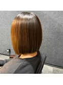 30代40代♪大人かわいい小顔ショートボブ☆シースルー前髪