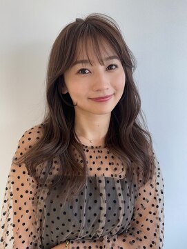 グローブス オモハラ(THE GLOBES OMOHARA) シルキーベージュ×斜めバングロング