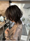 髪質改善インナーグレージュピンクベージュマチルダボブNOOS根本
