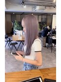透明感抜群♪ダブルカラーブリーチハイトーンラベンダー