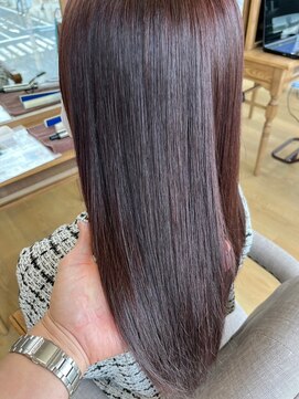 ミラシィ 稲毛(Mirashy) ブラウンカラー×ロングスタイル