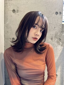 バランス 天王寺店(Balance) 大人かわいい姫カットシアーカラーワンカールセミディ