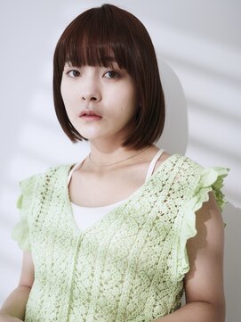 レヴ 草加店(LEV.) グレージュカラー 魅力倍増カールセミディシアーカラー姫カット