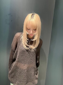 ヌル 表参道本店(Null) ワントーンウルフ[アンブレラカラー/ルーツカラー]