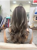 縮毛矯正後のヘアアイロンでのカール