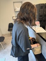 メデル(mederu)&nbsp;コテ巻き風デジタルパーマミディアムパーマボブパーマ大人可愛い