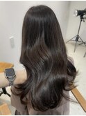 透明感カラー 透け感カラー オリーブベージュ