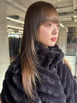 ノラ ヘアーサロン(NORA HAIR SALON) 【大久保】ブリーチなしのオリーブベージュカラー