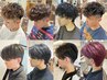 【福田、坂口指名限定】外国人風メンズカット+髪質改善パーマ　土日祝＋￥500
