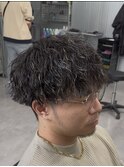 縦落ちパーマ/ツイストスパイラル/メンズ/刈り上げショート