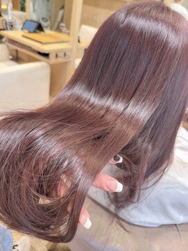 バイオレット 栄店(Violet) ブリーチなしカラー ピンクカラー ピンクブラウン　ベビーピンク